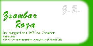 zsombor roza business card